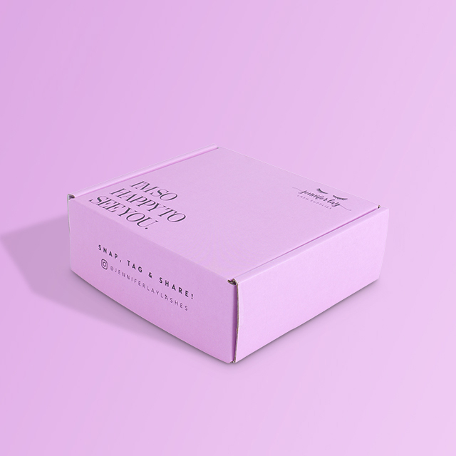 Popular Eco friendly corrugated shipping box customized pink cosmetics clothing packaging paper mailer boxes for small busine (4)