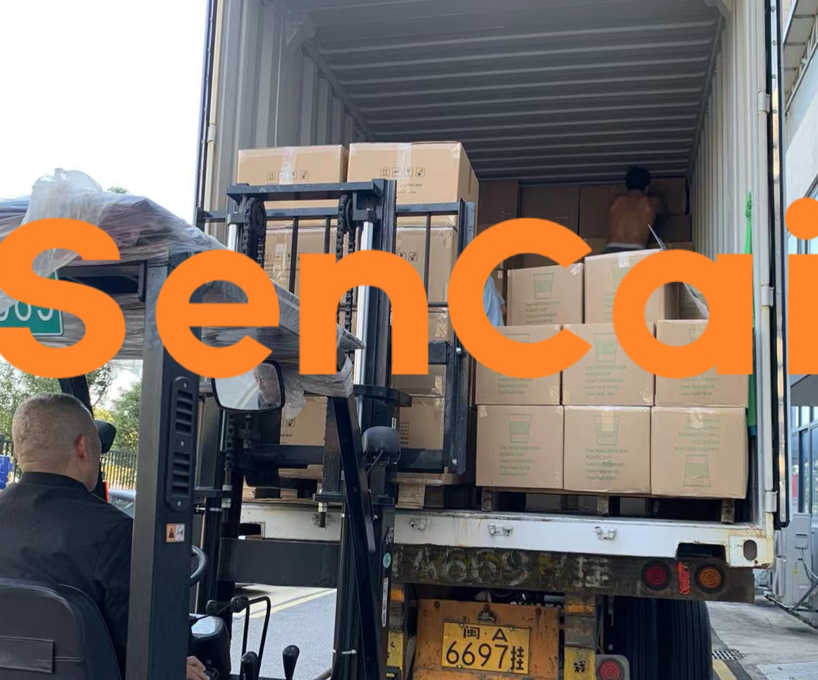 Secure Dispatch: A Container of Quality Cups Ships from Fuzhou Sencai