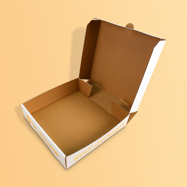 How can corrugated cardboard pizza boxes upgrade the mid-to-high-end market?